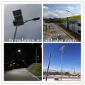 Luz de rua solar de 9 medidores 80w com luz de rua conduzida solar do pólo